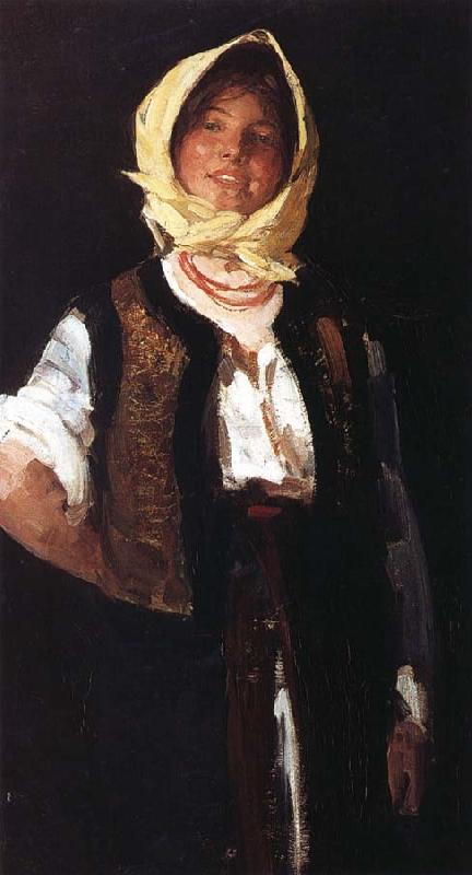 Nicolae Grigorescu Cheerful young Peasant